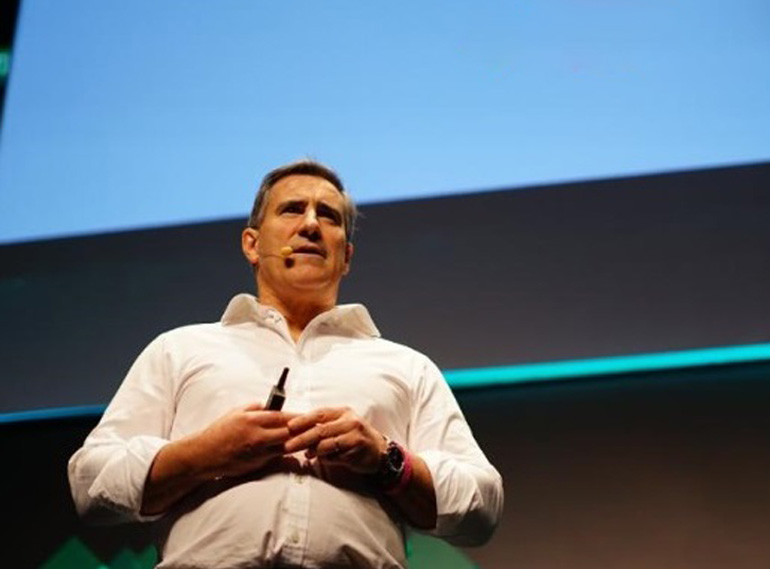 Darryl West spoke about the future of money at the RISE technology conference in Hong Kong