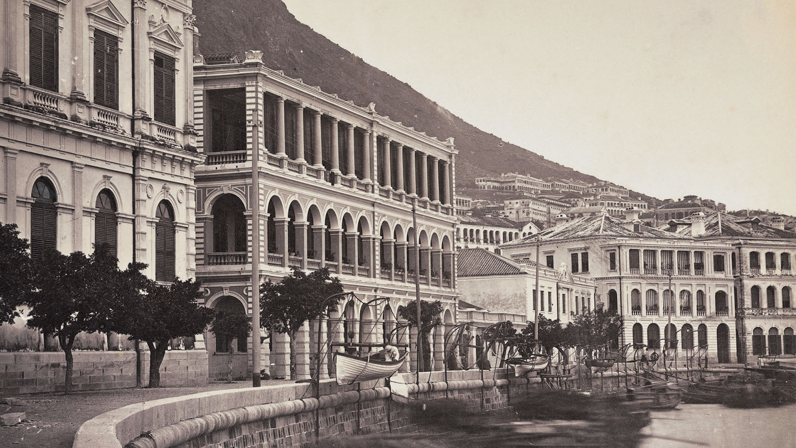 HSBC’s first head office, Wardley House, photographed in 1870